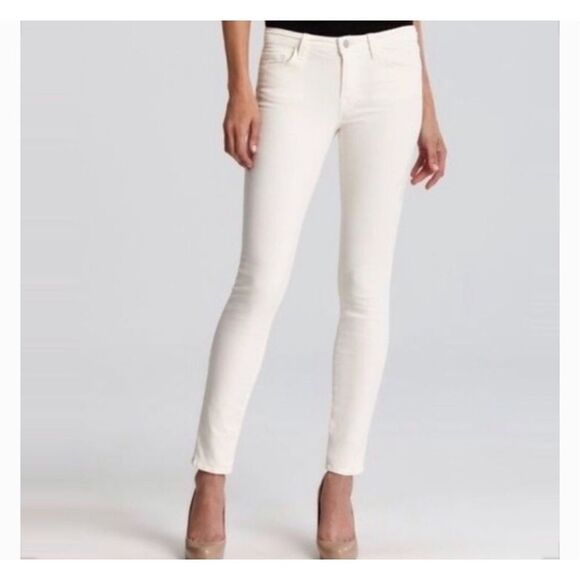 J.‎ Crew Toothpick Cord Skinny Jeans in Off-White - Picture 1 of 12